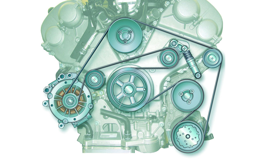 Belt drive components, Engine